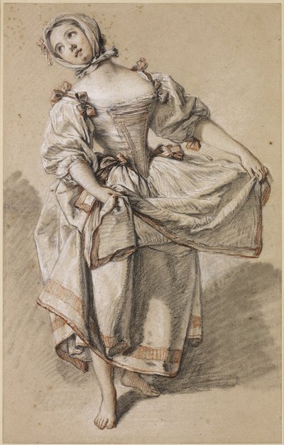 Young Country Girl Dancing, c. 1765-70 by François Boucher