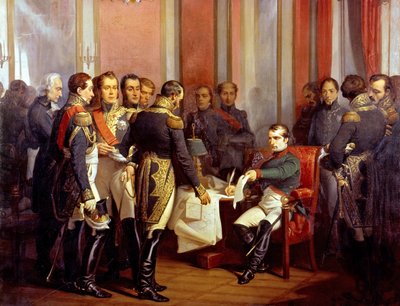Abdication of French Emperor Napoleon 1st on April 6 by Francois Bouchot