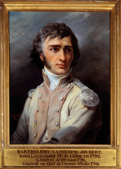 Portrait of Barthelemy Joubert in second lieutenant