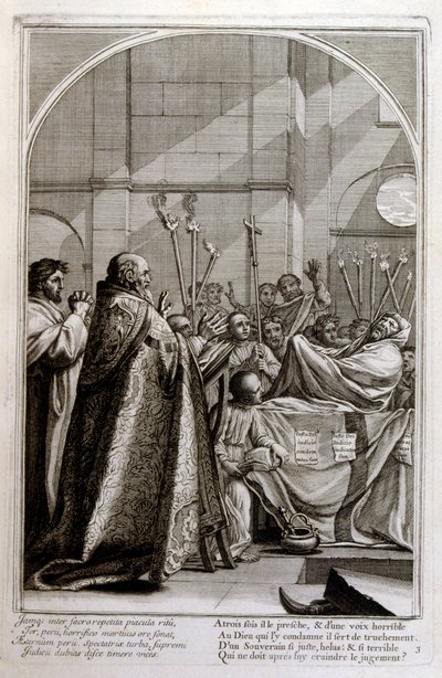 Engraving by Francois Chauveau 1680 