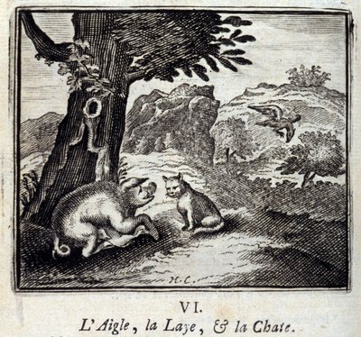 The Eagle, the Sow and the Cat by Francois Chauveau