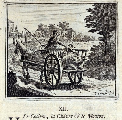 The Pig, the Goat and the Sheep by Francois Chauveau