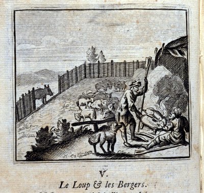 The Wolf and the Shepherds by Francois Chauveau