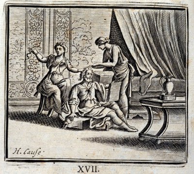 Man Between Two Ages and His Two Mistresses by Francois Chauveau