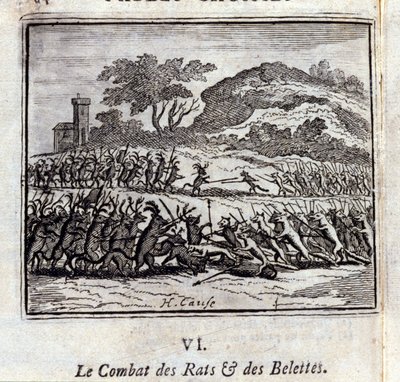 The Battle of Rats and Weasels (Illustration by François Chauveau) by Francois Chauveau