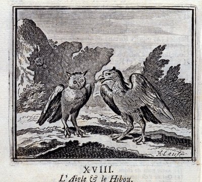 The Eagle and the Owl by Francois Chauveau