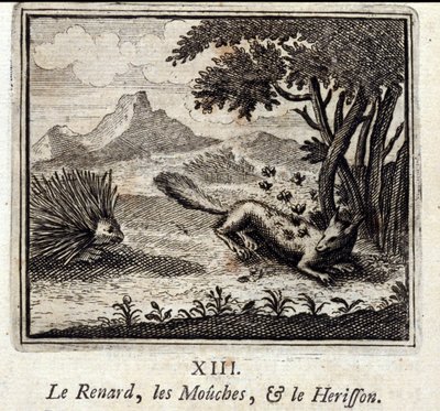 The Fox, the Flies, and the Hedgehog by Francois Chauveau