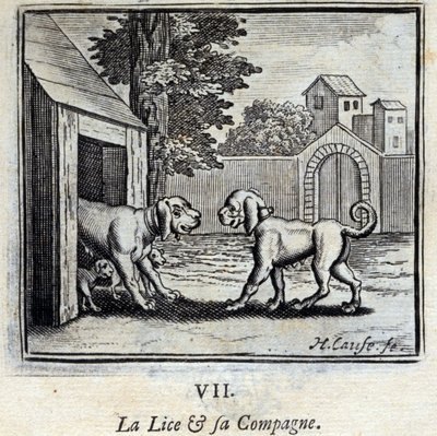 The Lice and Her Companion by Francois Chauveau