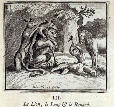 The Lion, the Wolf and the Fox by Francois Chauveau
