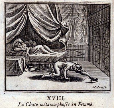 The Cat metamorphosed into a Woman (Illustration by François Chauveau) by Francois Chauveau