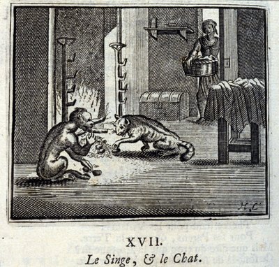The Monkey and the Cat by Francois Chauveau