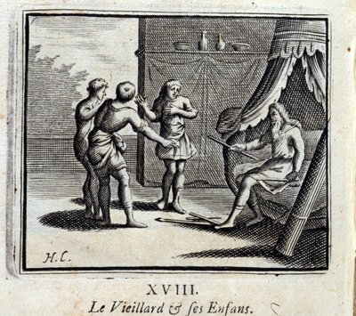 The Old Man and His Children by Francois Chauveau