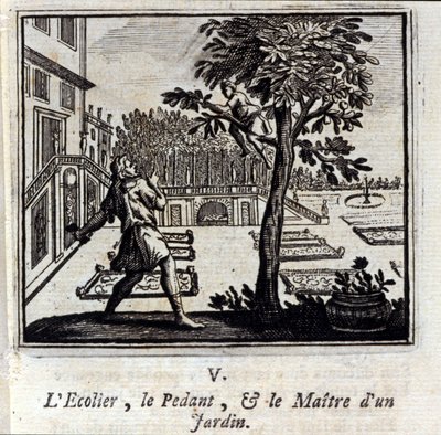 The Pedant School and the Master of a Garden by Francois Chauveau