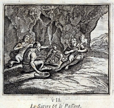 The Satyr and the Passenger (Illustration by François Chauveau) by Francois Chauveau