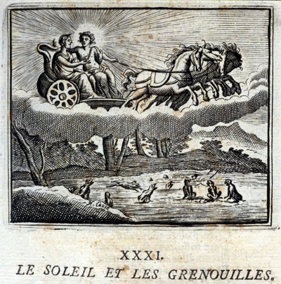 The Sun and the Frogs (Illustration by François Chauveau) by Francois Chauveau