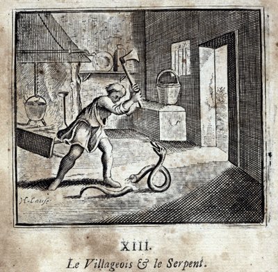 The Villager and the Snake by Francois Chauveau