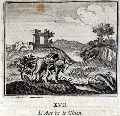 The Donkey and the Dog by Francois Chauveau