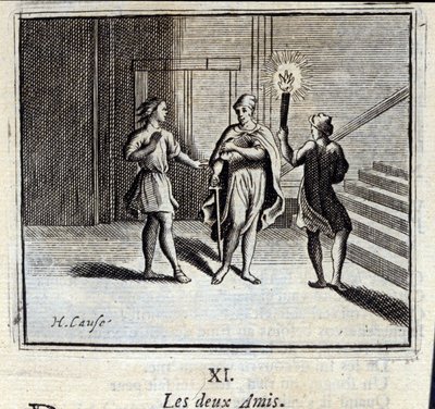 The two friends (Illustration by François Chauveau) by Francois Chauveau