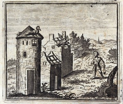 The Two Pigeons by Francois Chauveau