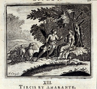 Tircis and Amaranth (Illustration by François Chauveau) by Francois Chauveau