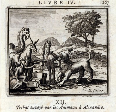 Tribute Sent by the Animals to Alexander by Francois Chauveau