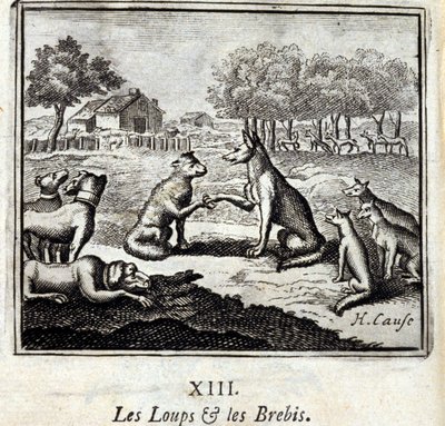 Wolves and Sheep by Francois Chauveau