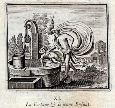 Fortune and the Young Child (Illustration by François Chauveau) by Francois Chauveau