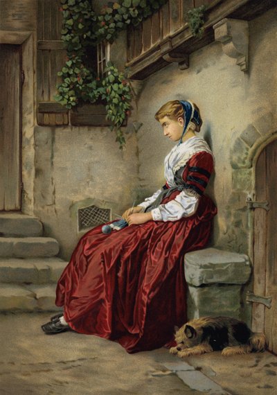 The Orphan by Francois Claudius (after) Compte Calix
