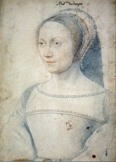 Portrait of Anne de Pisseleu, Duchess of Etampes by François Clouet