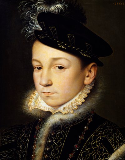 Portrait of Charles IX of Valois, King of France by François Clouet