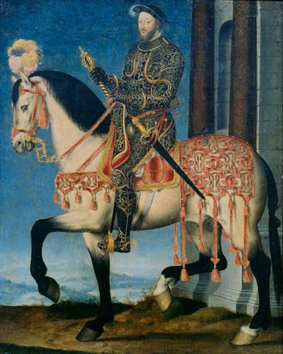 Portrait of Francis I of France on Horseback by François Clouet