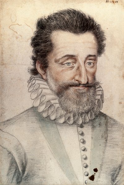 Portrait of King Henry IV of France (1553-1610) by François Clouet