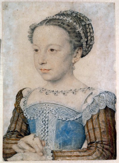 Portrait of Marguerite de Valois (1553-1615) or Queen Margot by François Clouet