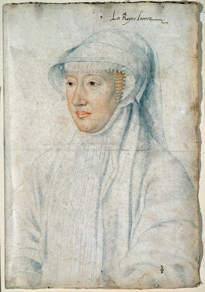Portrait of Queen Eleonore of Habsburg, Second Wife of Francois I by François Clouet