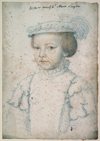Portrait of the King of France Francois II by François Clouet