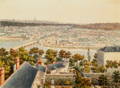 A View of Paris from the Heights of Saint Cloud, 1791 by Francois Debret