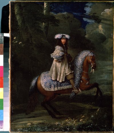 Equestrian Portrait of Louis XIV by Francois Duchatel