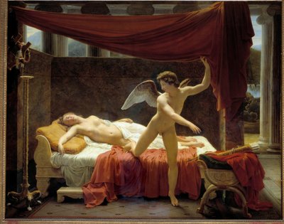 Cupid and Psyche. Painting by Edouard Picot (1786-1868) 1817 by Francois Edouard Picot