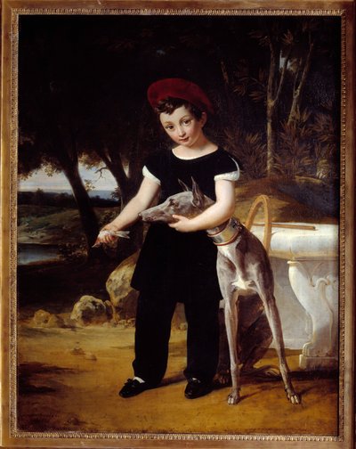 Portrait of the Duke of Bordeaux, Count of Chambord at the Chateau de Villeneuve l