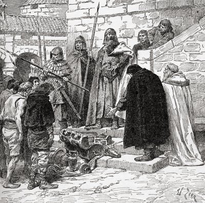 Collecting Dane Gelt, from the book The Church of England: A History for the People, published c.1910 by Francois Edouard Zier