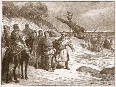Harold Taken Prisoner by the Count of Ponthieu, Illustration from 