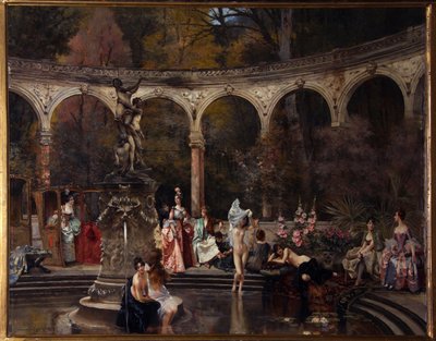 Bath of Courtesans in the 18th Century by Francois Flameng