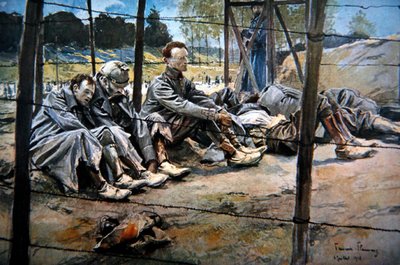 German Officers Captured by the French During an Allied Offensive, First Battle of the Somme, July 1916 by Francois Flameng