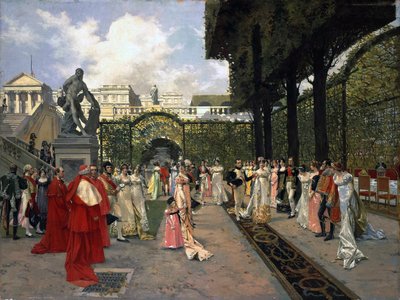 Napoleon I and the King of Rome at Saint-Cloud in 1811, 1896 by Francois Flameng