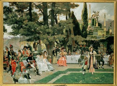 The Reception for Napoleon I on the Isola Bella in the 5th Year of his Reign by Francois Flameng