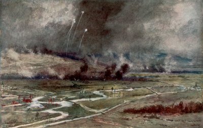 The attack on the German positions north of the Aisne, 16th April 1917 by Francois Flameng