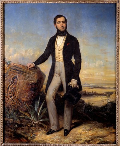 Portrait of Ferdinand de Lesseps by Francois Gabriel Guillaume Lepaulle