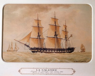 The Galathee, a Frigate of 47 Guns in 1812 by Francois Geoffroy Roux