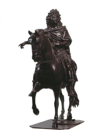 Equestrian portrait of king of France Louis XIV by Francois Girardon