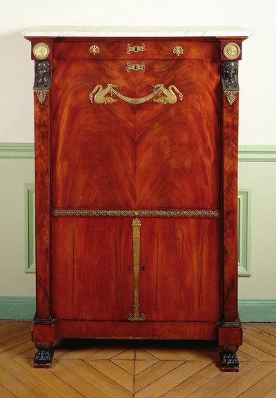 Writing Desk with Lid by Francois H. G. attr. to Jacob Desmalter